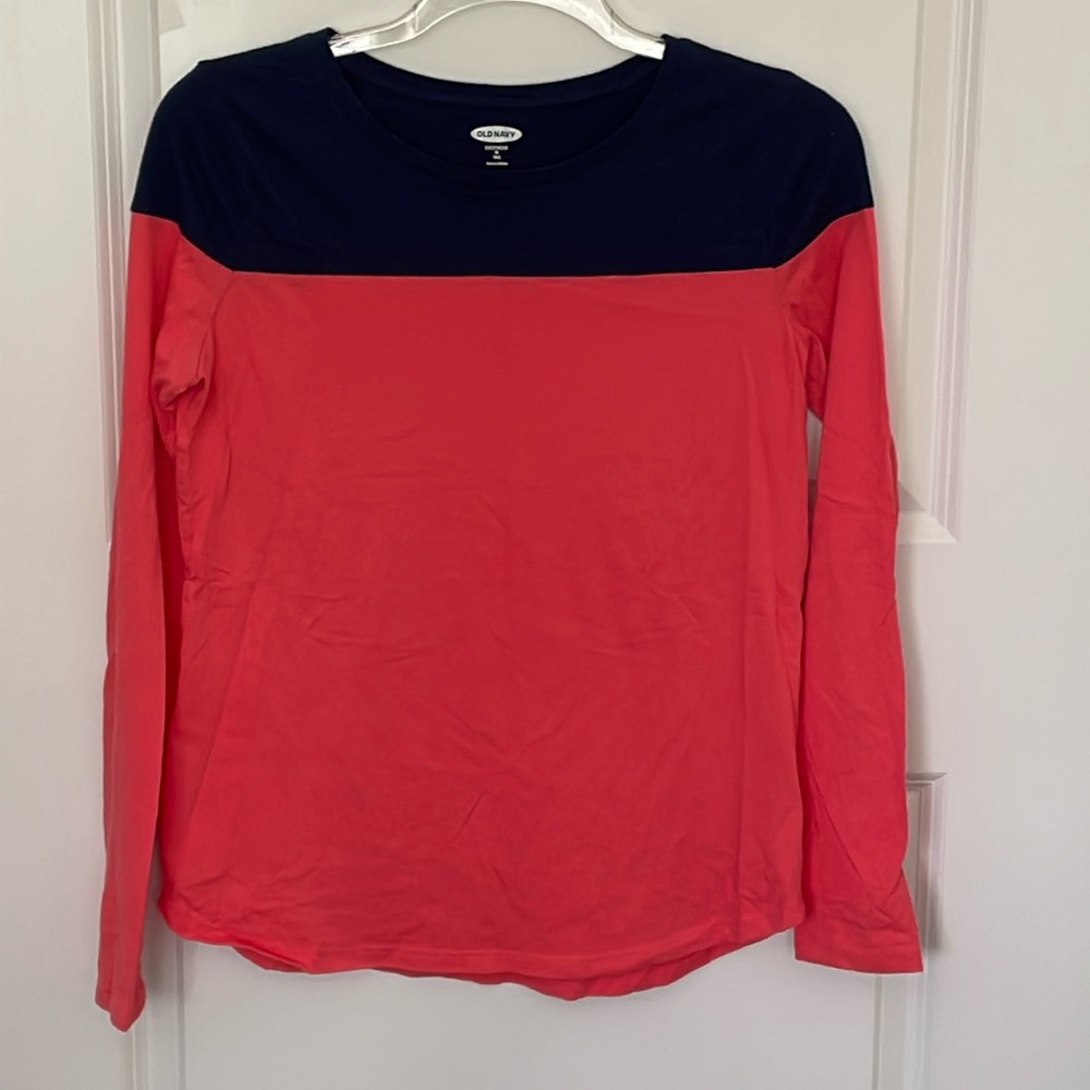 Old Navy Colorblock LS Tee Medium Tall
